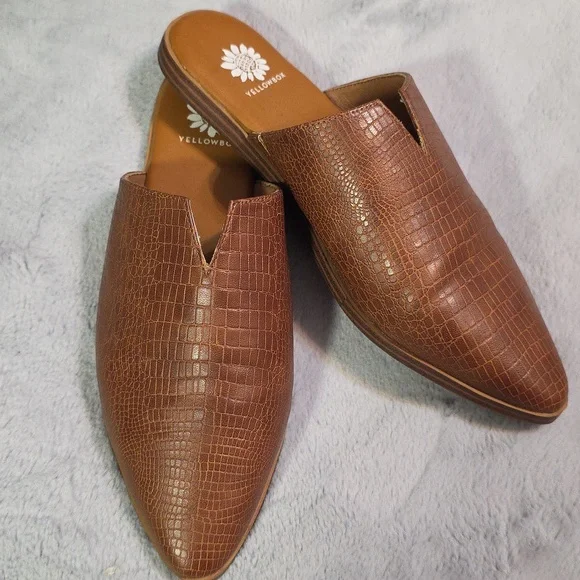 Yellowbox Brown Mules - Picture 2 of 7